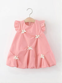 YK Flutter Sleeve A-Line Dress