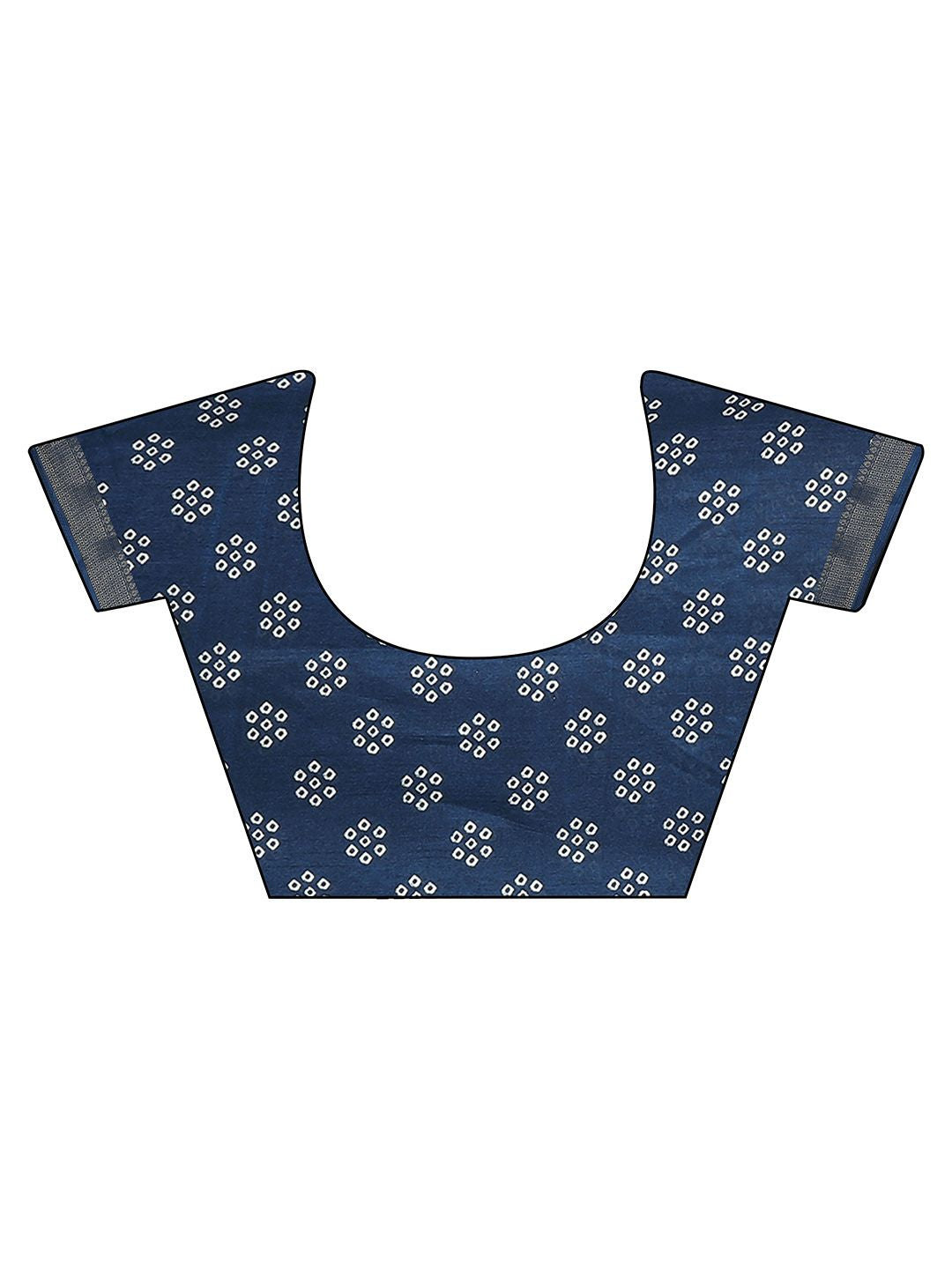 Tikhi Imli Bandhani Printed Zari Polycotton Saree