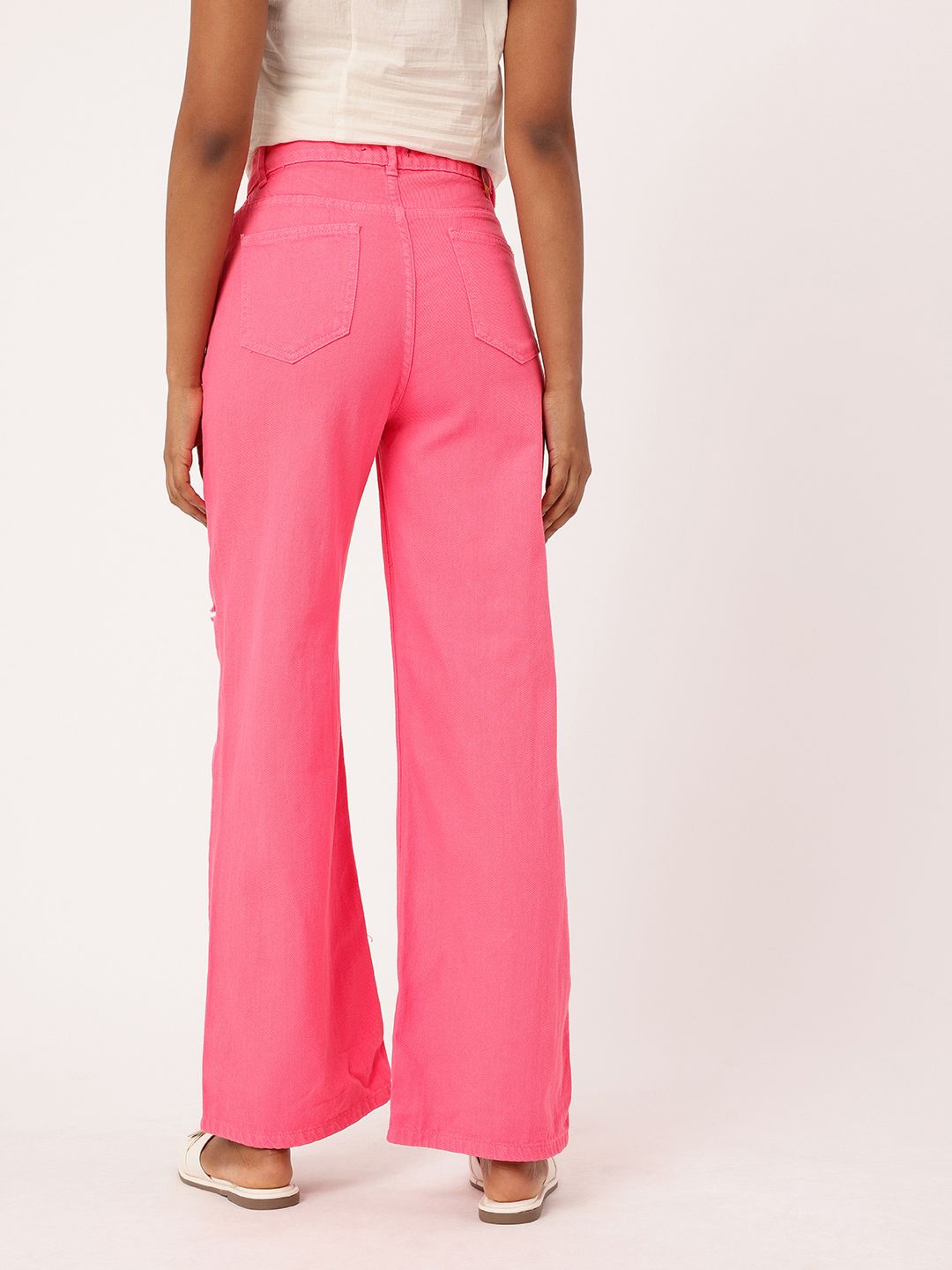 DressBerry Urban Chic Straight Fit Slash Knee Jeans