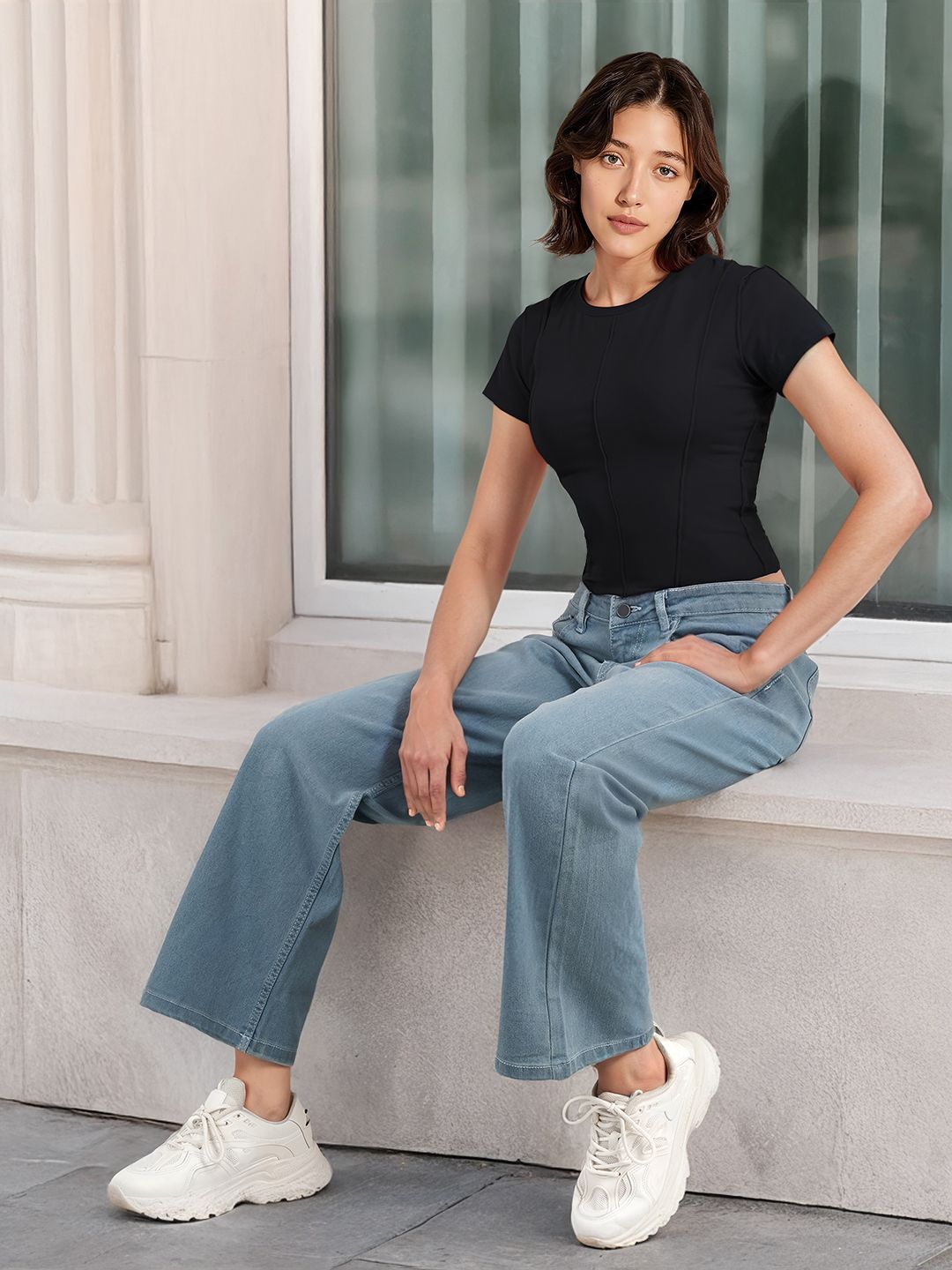 DressBerry Corset Style Crop Top