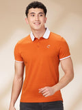 Being Human Men Solid Polo Collar Cotton Slim Fit T-shirt