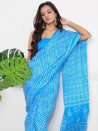 Saree mall Leheriya Printed Pure Cotton Saree