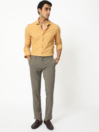 RARE RABBIT Men Venziya Slim Fit Opaque Cotton Shirt