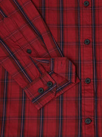 VASTRADO Men Checked Pure Cotton Shirt