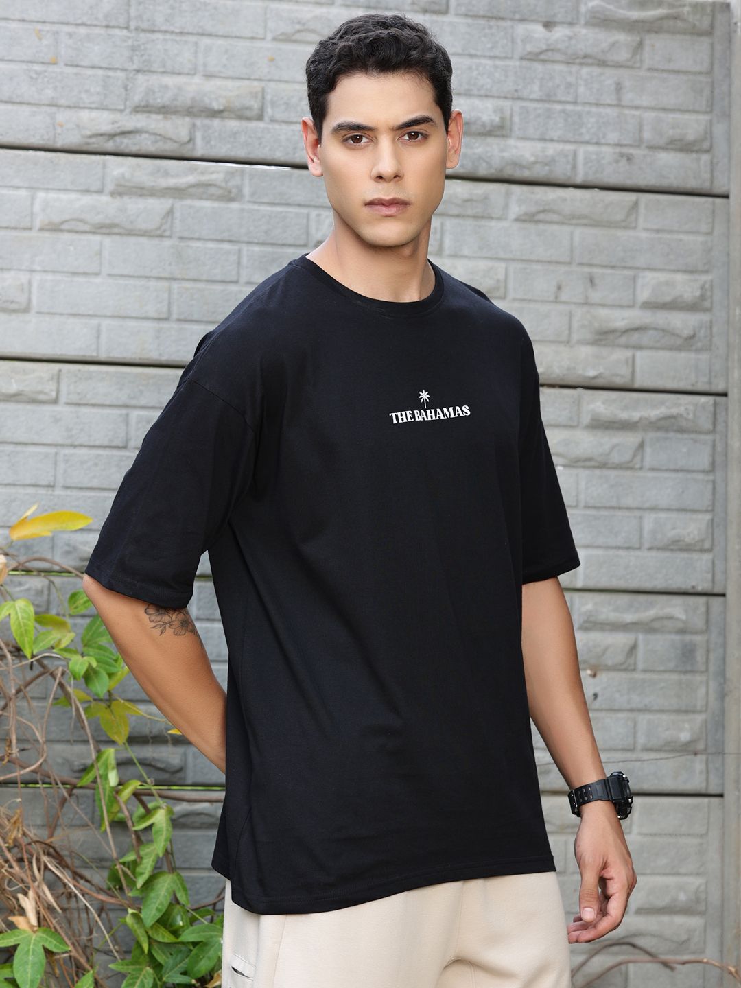 Thomas Scott Typography Printed Cotton T-Shirt