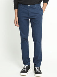 RARE RABBIT Men Pesto Mid Rise Slim Fit Cotton Trouser