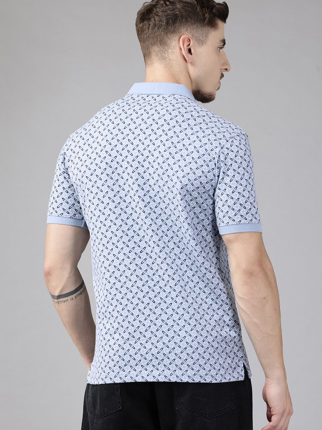 Park Avenue Printed Polo Collar T-shirt