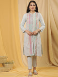 W Geometric Printed Regular Kurta with Trousers