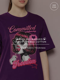 DILLINGER Women Printed Oversized T-shirt