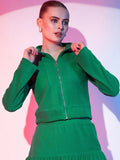 STREET 9 Mock Collar Open Front Jacket