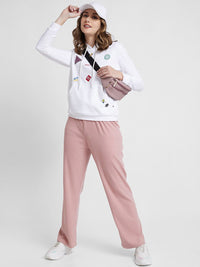 SPYKAR Women Straight-Fit Mid Rise Track Pant