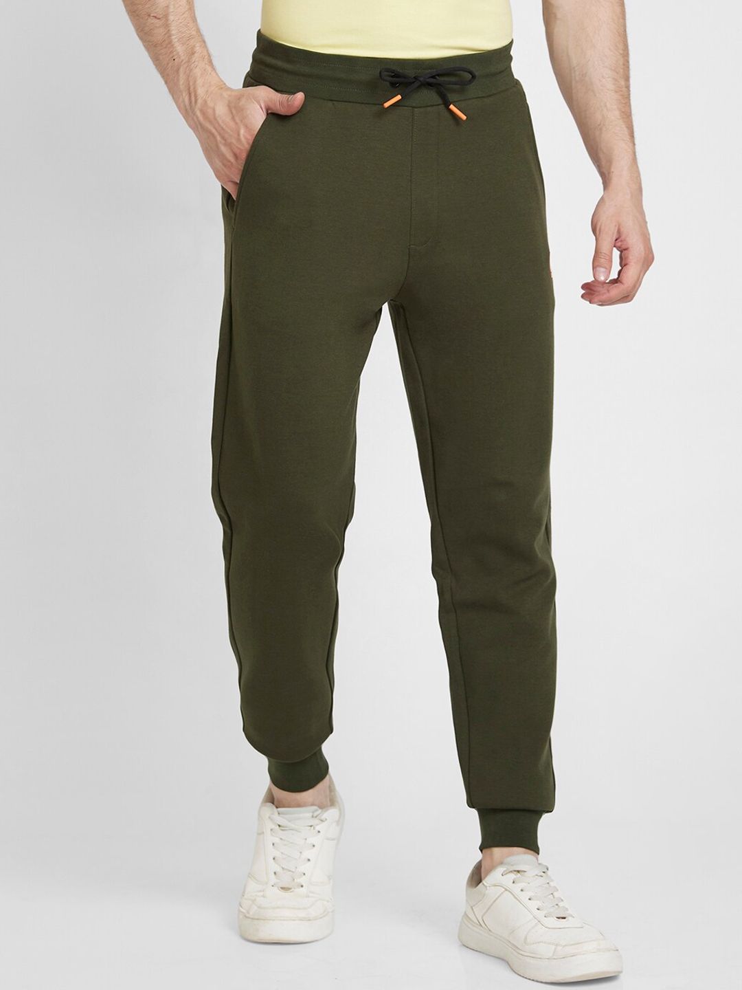 SPYKAR Men Mid-Rise Cotton Joggers