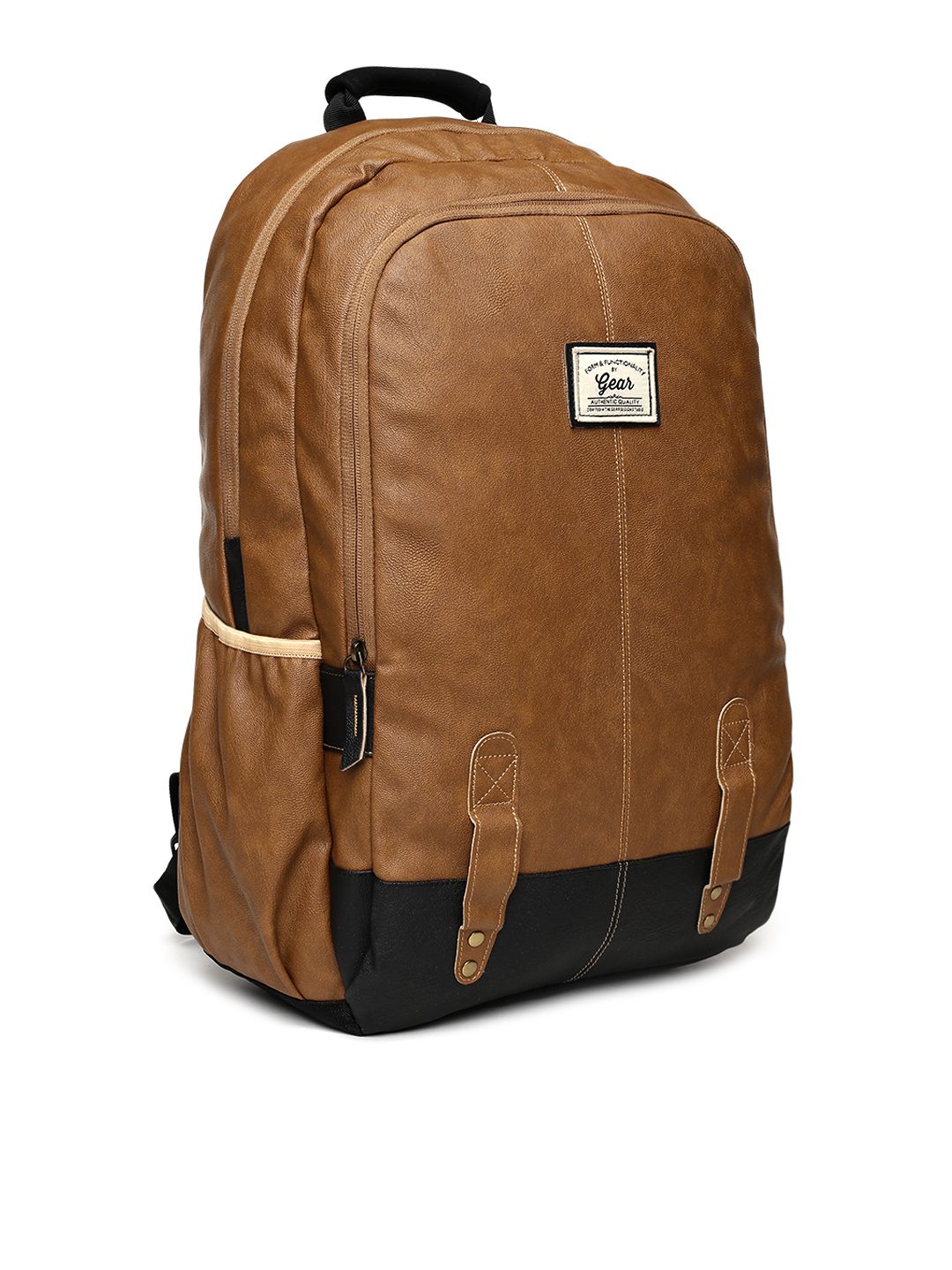 Gear Unisex Tan Solid Laptop Backpack