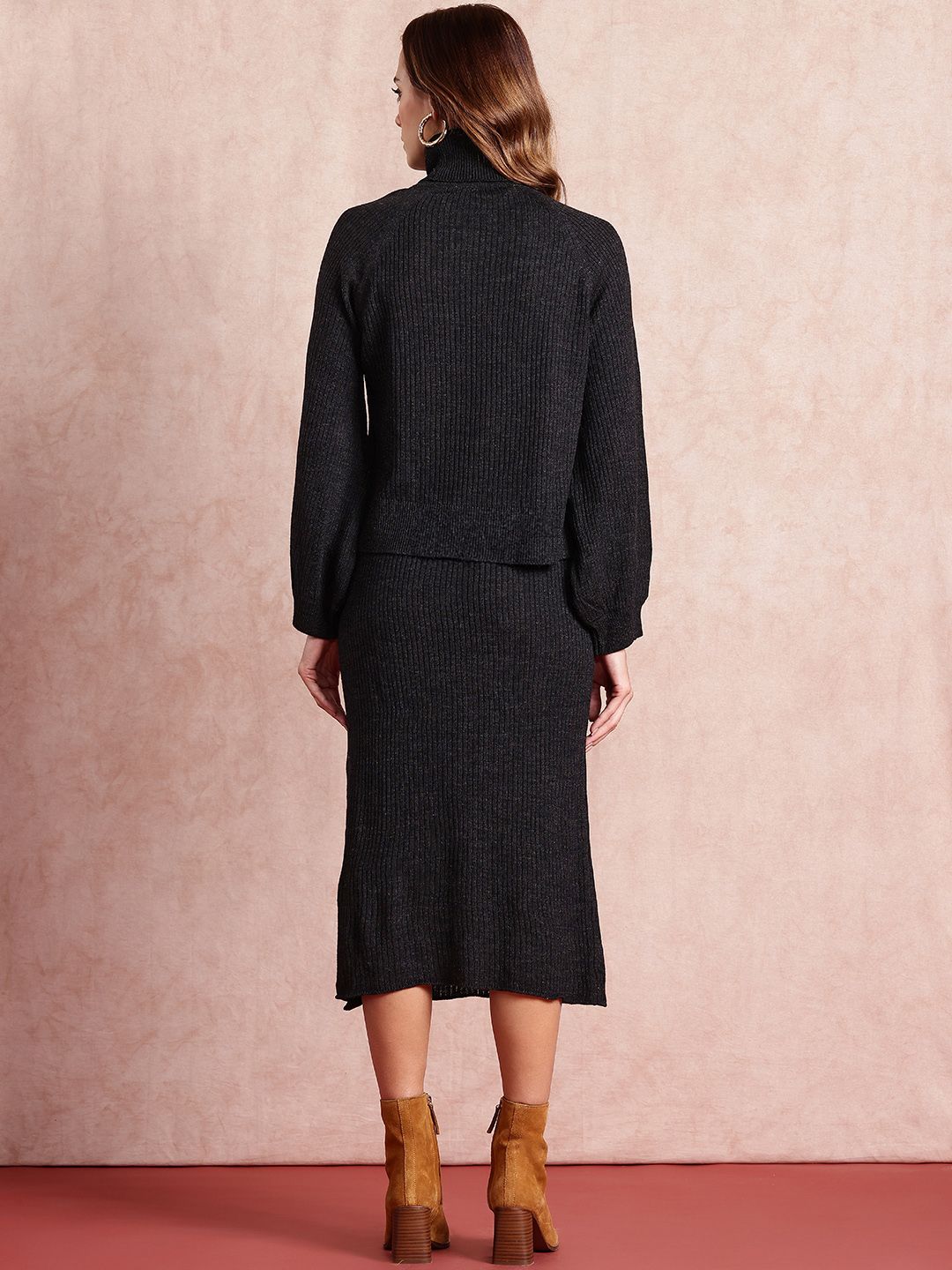 all about you Ribbed Pure Acrylic Winter Co-Ords