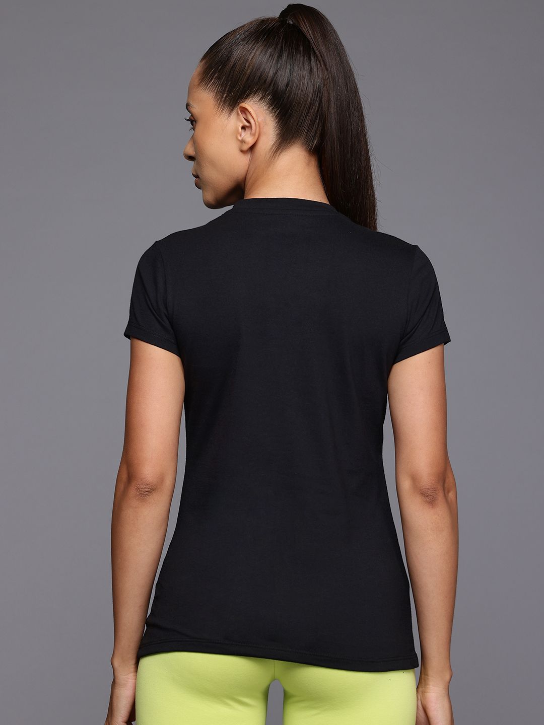 HRX by Hrithik Roshan Women Brand Logo Printed Slim Fit T-shirt