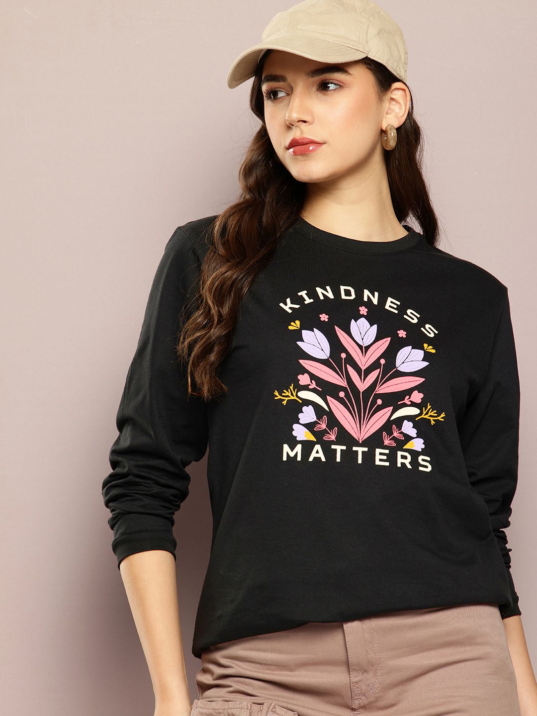 DILLINGER Printed Drop-Shoulder Sleeves Oversized Pure Cotton T-shirt