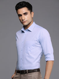 Raymond Self Design Slim Fit Pure Cotton Formal Shirt