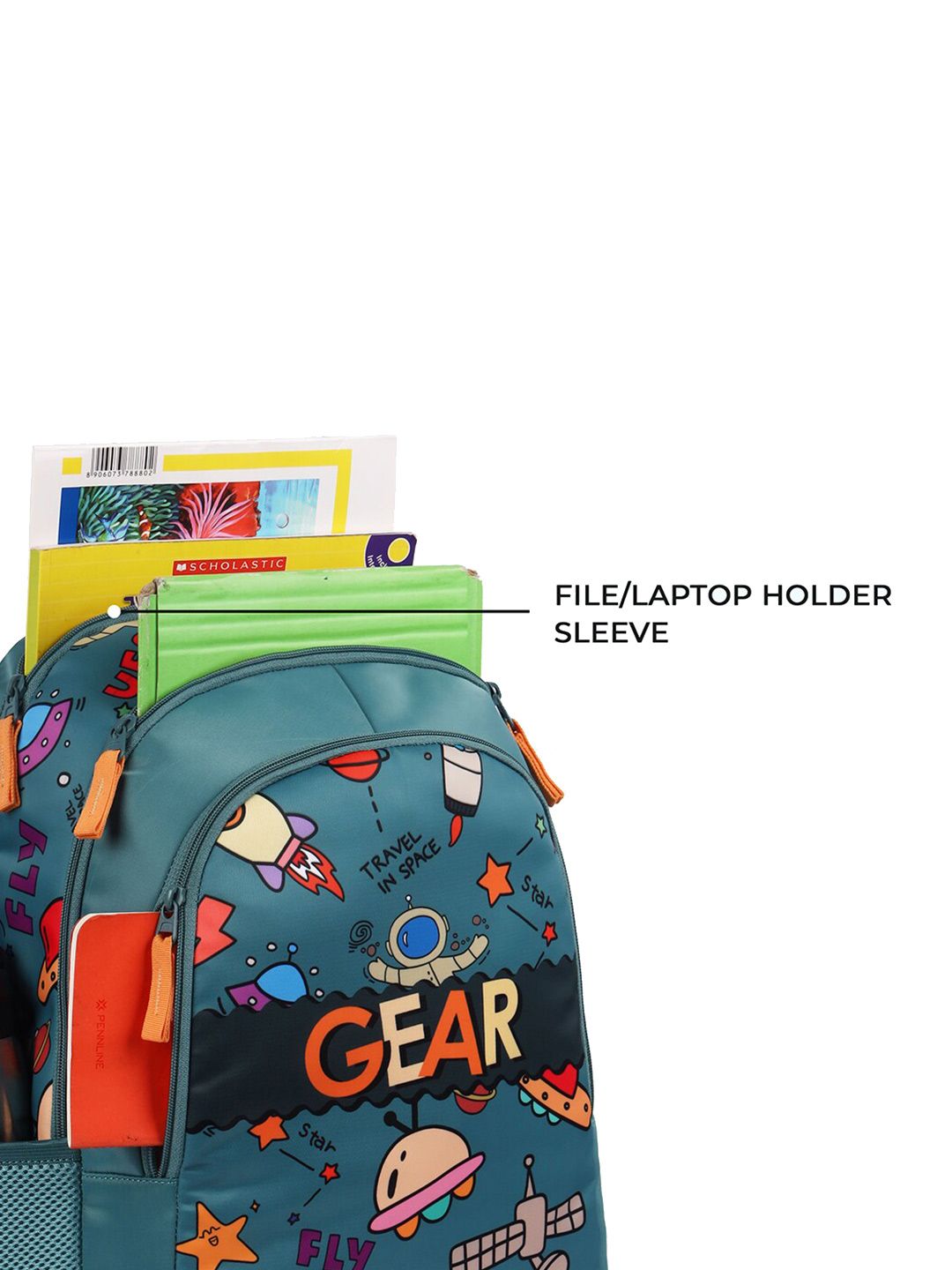 Gear Kids Graphic Printed Water Resistance Backpack