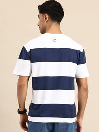 Being Human Striped Pure Cotton T-shirt