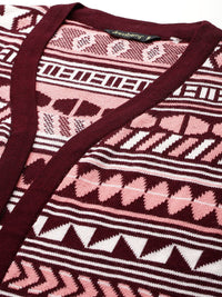 DressBerry Self Designed Front Open Sweater