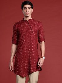 Anouk Tyohaar Collection Ethnic Motifs Print Asymmetric Kurta