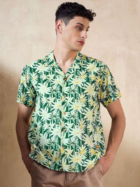 DENNISON Floral Printed Oversized Casual Shirt