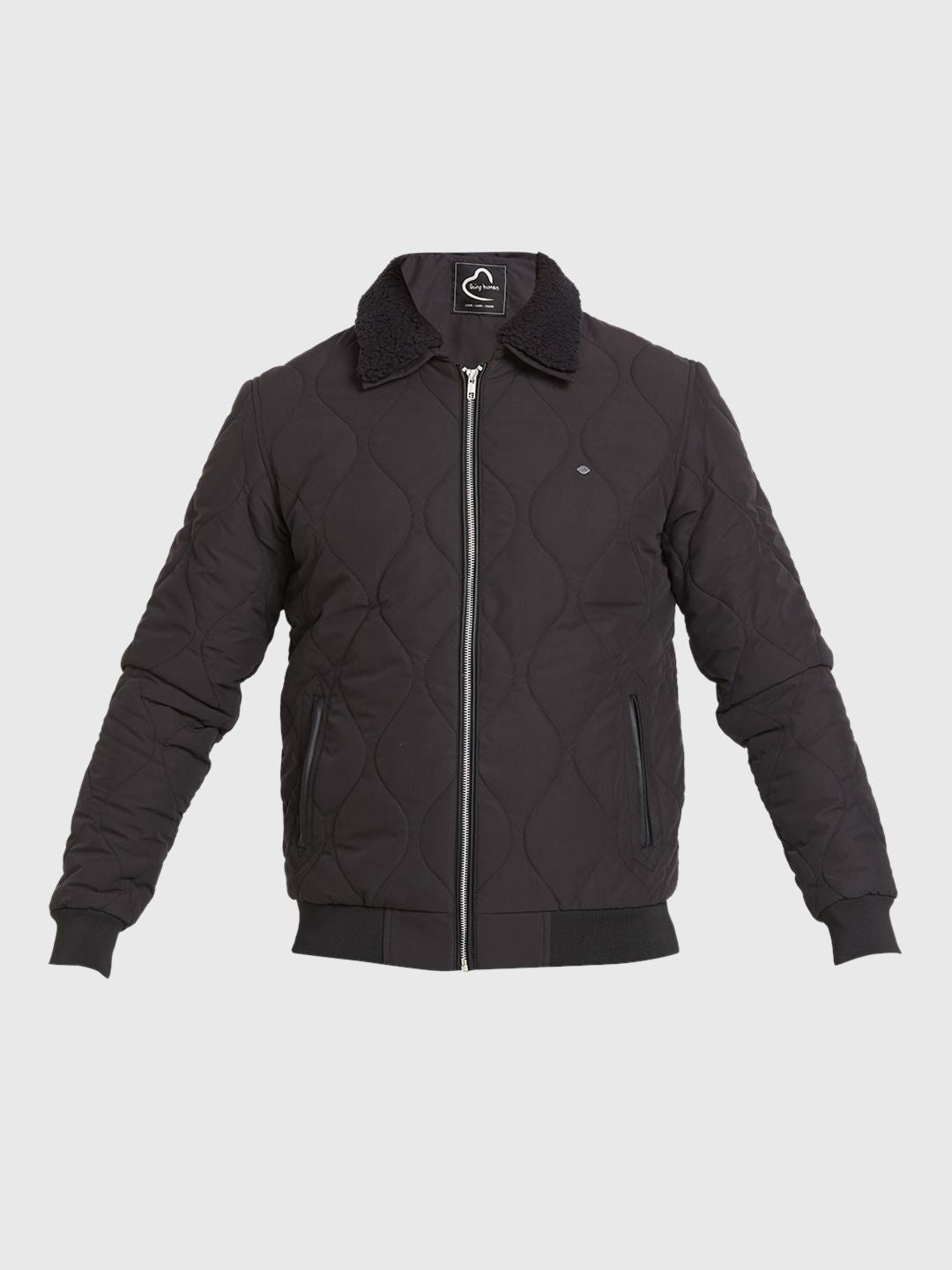 Being Human Spread Collar Quilted Jacket