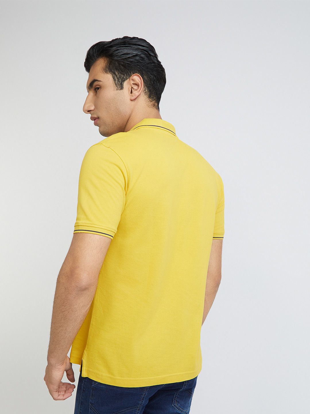 Raymond Pure Cotton Modern Fit Polo Collar T-shirt