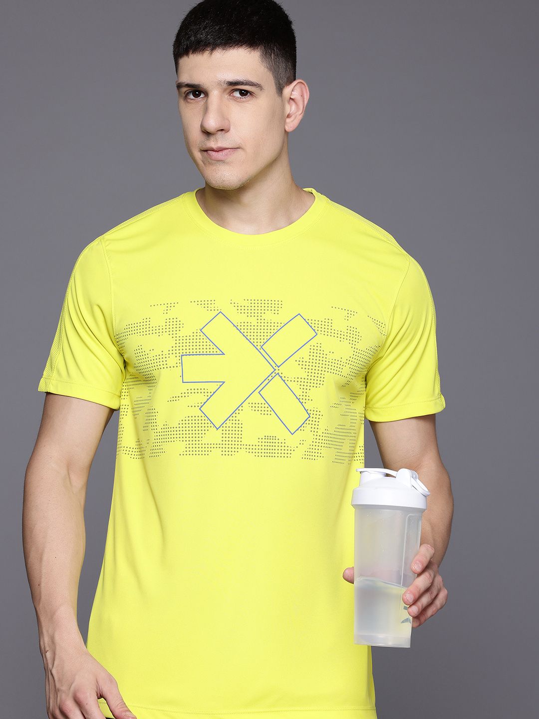 HRX by Hrithik Roshan Rapid-Dry Printed Training T-shirt