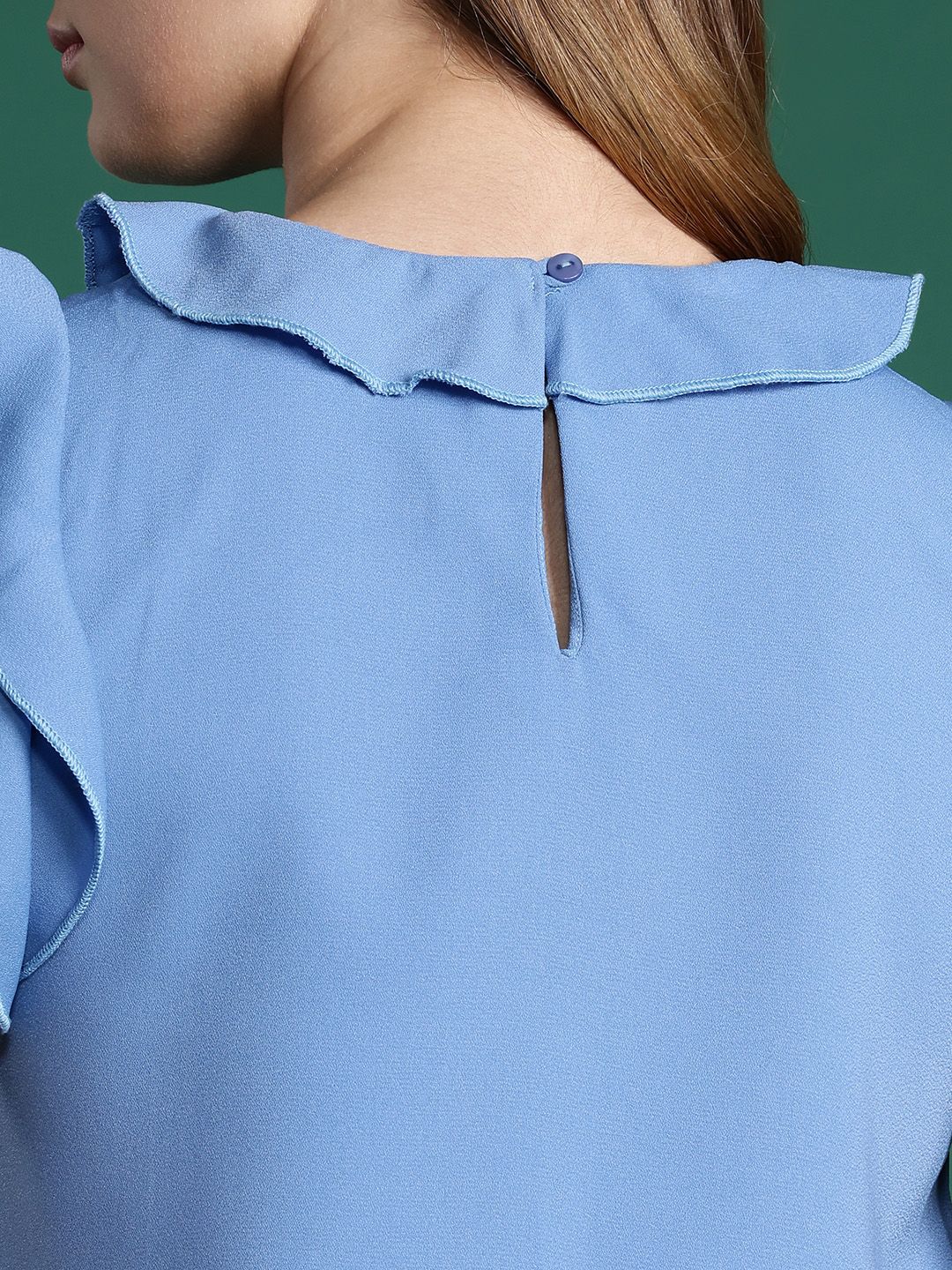 DressBerry Flutter Sleeves Ruffles Top