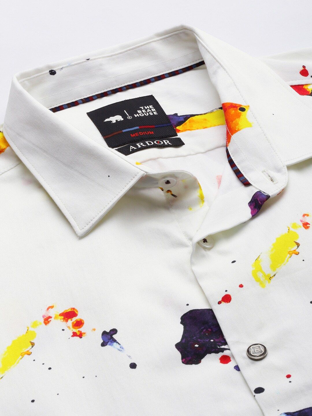 THE BEAR HOUSE Ardor Edition Men Slim Fit Digital Print Party Shirt