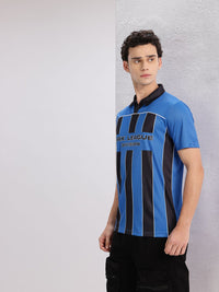 HRX by Hrithik Roshan Striped Polo Collar T-shirt