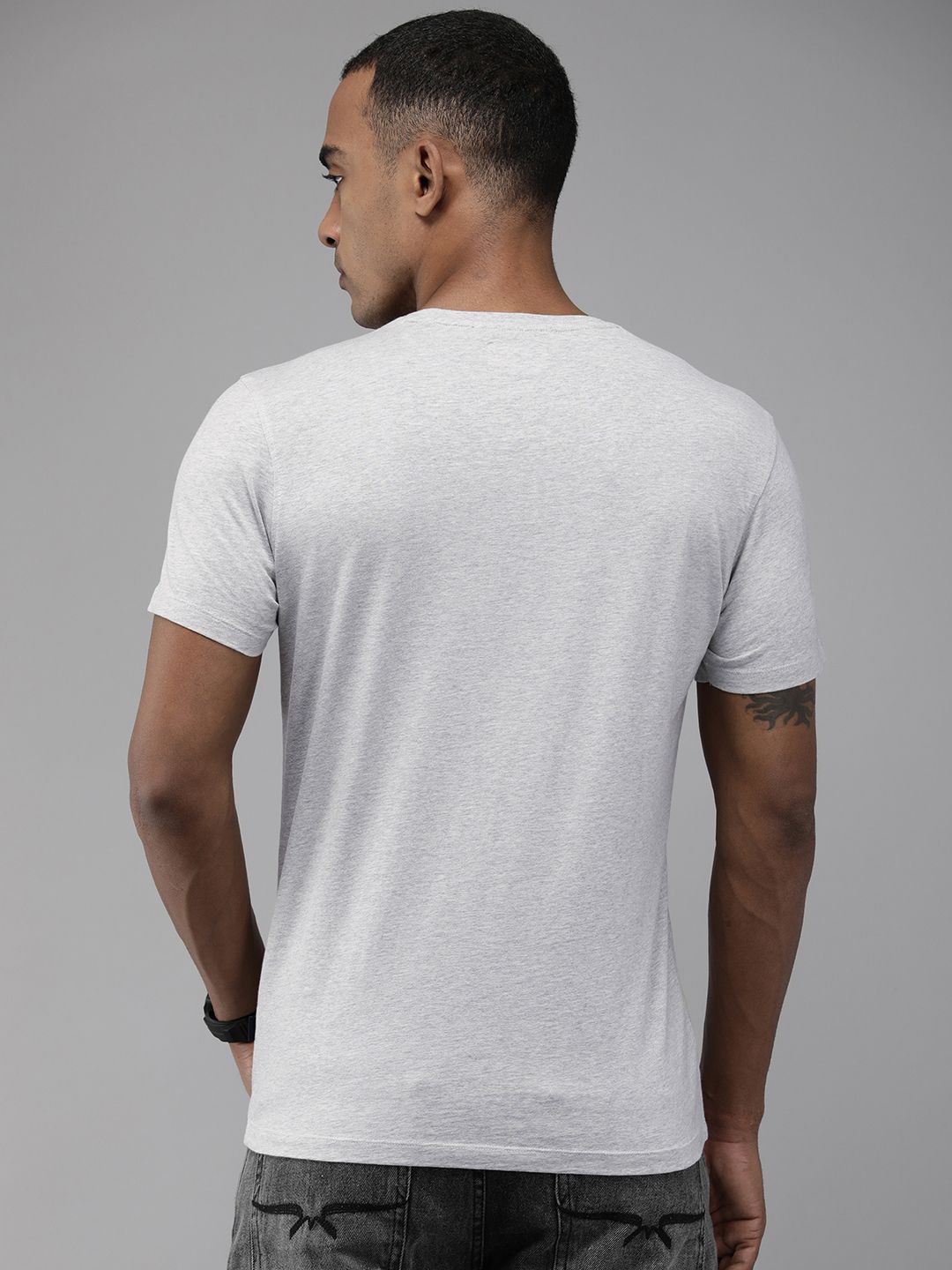 SPYKAR Men Typography Printed Pure Cotton Slim Fit T-shirt