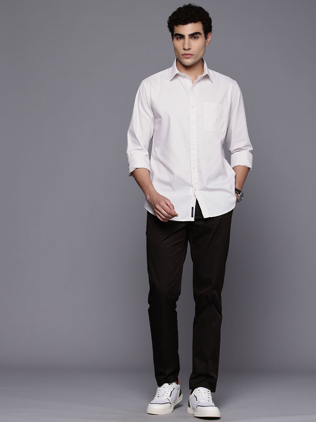 Raymond Pure Cotton Slim Fit Casual Shirt