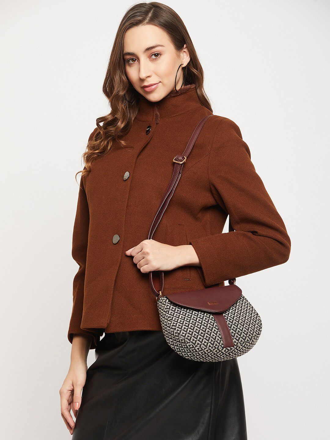 Berrylush Embroidered Sling Bag Handbags