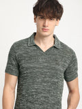 THE BEAR HOUSE Knitted Regular Fit Polo T-Shirt