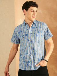 DENNISON Block Printed Lightweight Casual Shirt