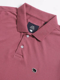 THE BEAR HOUSE Polo Collar Slim Fit Pure Cotton T-shirt