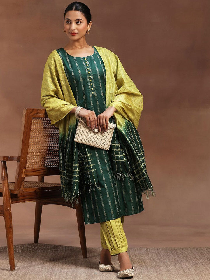 Libas Ethnic Motifs Woven Design Kurta with Salwar & Dupatta