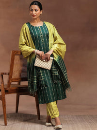 Libas Ethnic Motifs Woven Design Kurta with Salwar & Dupatta