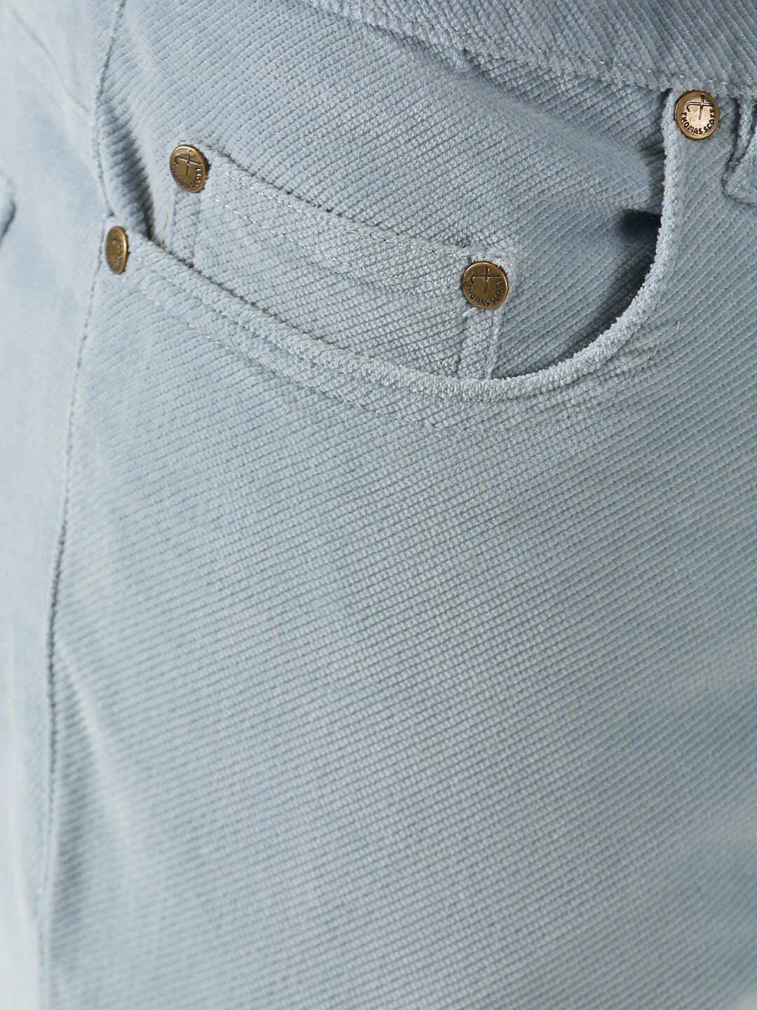 Thomas Scott Men Regular Fit Corduroy Chinos Trousers