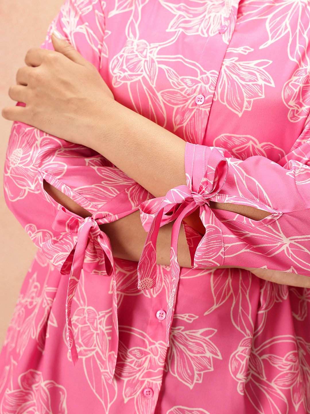 all about you Plus Size Floral Print Shirt