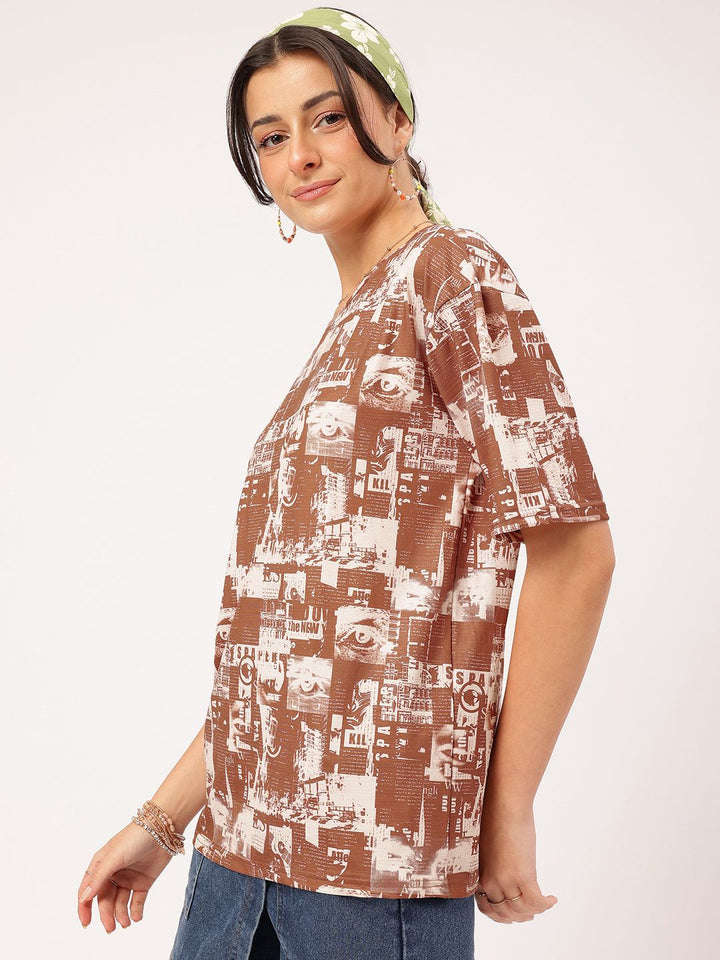 DressBerry Quirky Chronicles Graphic Printed Insta-Ready Comfy Tee