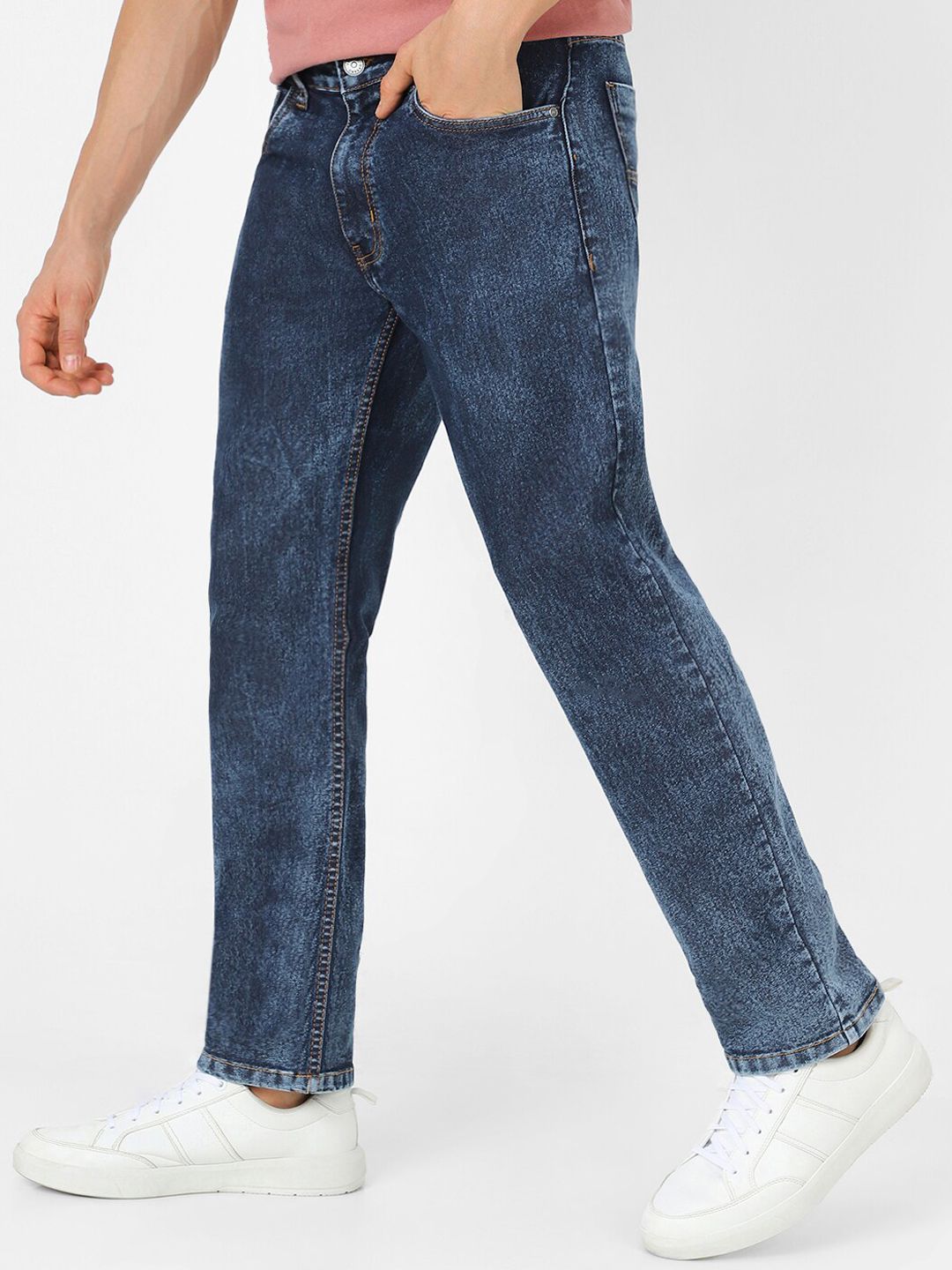 Urbano Fashion Men Heavy Wash Clean Look Stretchable Jeans