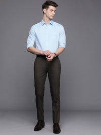 Raymond Men Checked Slim Fit Formal Trousers