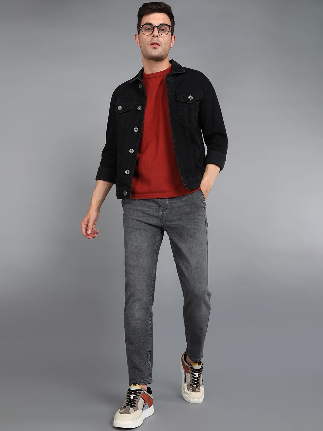 Urbano Fashion Men Mid-Rise Cropped Stretchable Joggers