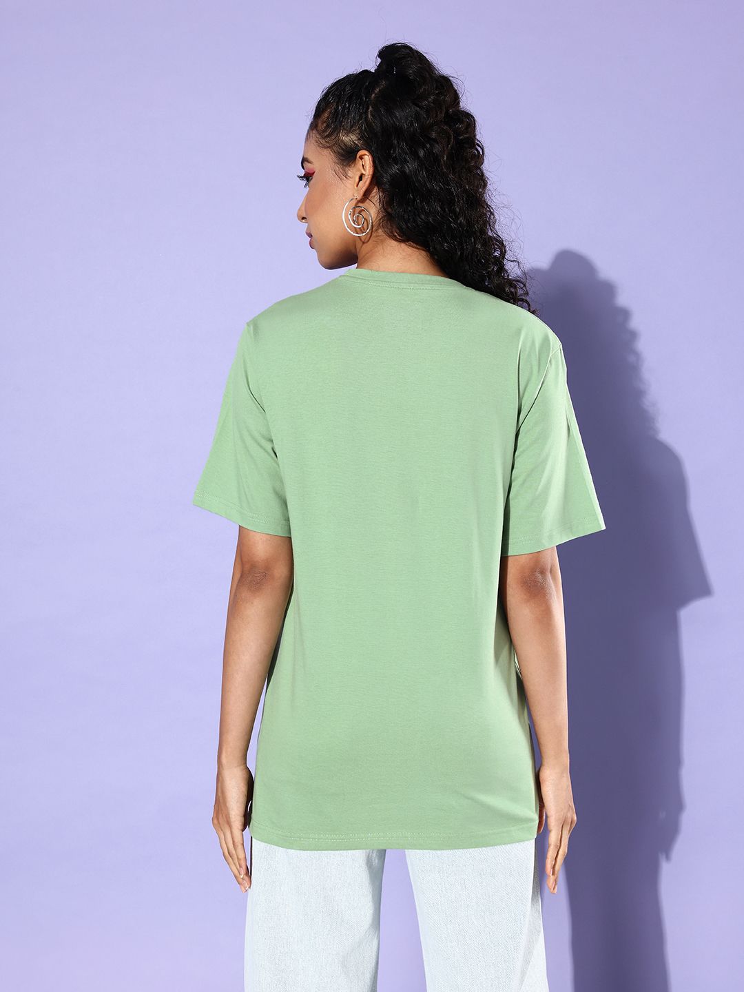 DILLINGER Graphic Printed Oversized Longline Pure Cotton T-shirt