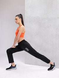 HRX by Hrithik Roshan Women Brand Logo Printed Mid-Rise Running Track Pants