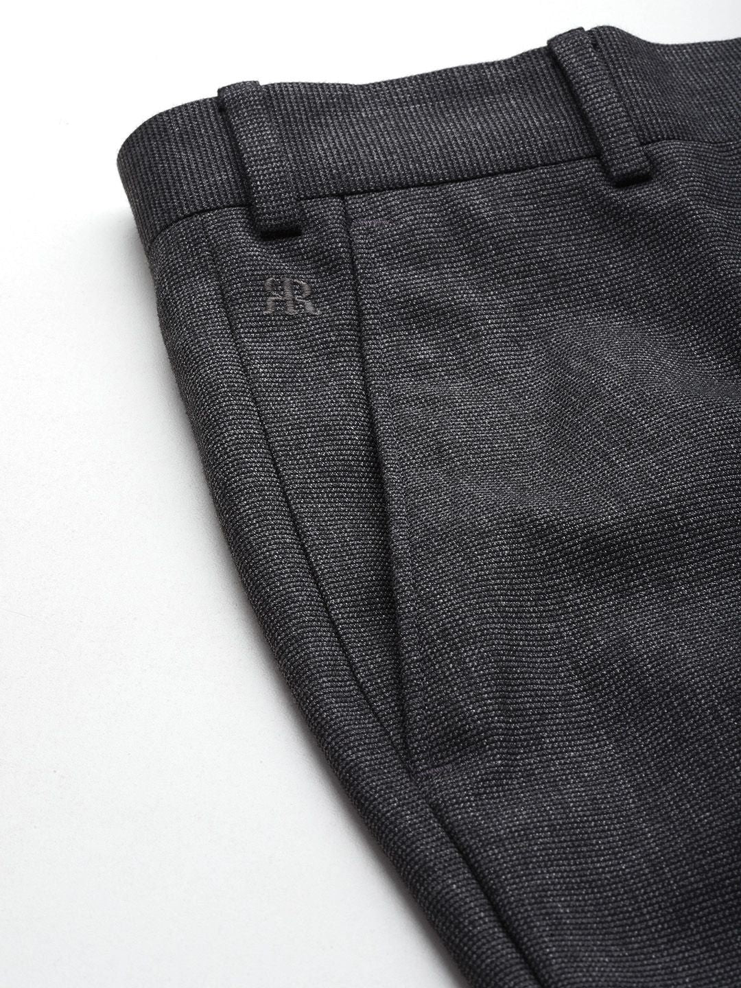 Raymond Men Textured Slim Fit Trousers