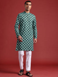Anouk Pure Cotton Geometric Print Straight Kurta